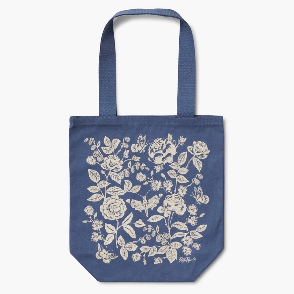 Rifle Paper Co. English Rose Canvas Tote Bag-NWT!